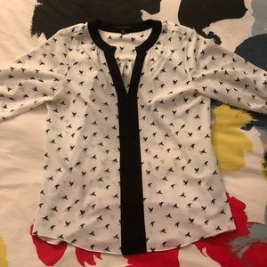 Cynthia Steffe White Blouse Sz Medium